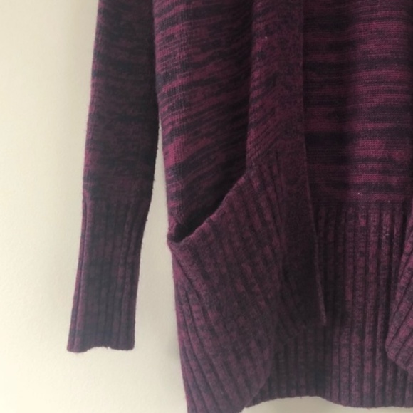 Aritzia talula cardigan sweater burgundy - Picture 3 of 4